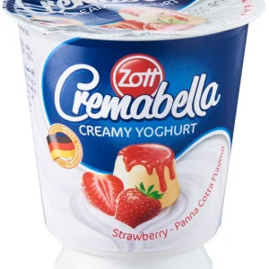 Yaourt Fraise Crémeux à la Saveur Panna Cotta Zott 120g