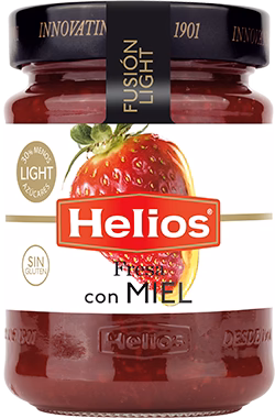 Confiture de Fraises et Miel Helios 340g (30% moins de sucres)