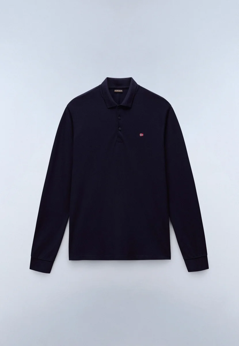 Ealis Piqué Long Sleeve Polo Shirt – Image 2